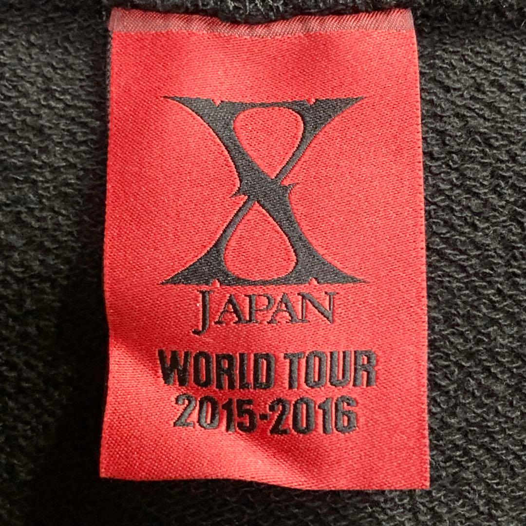 X JAPAN WORLD TOUR 2015 ロング丈 パーカー ユニセックス