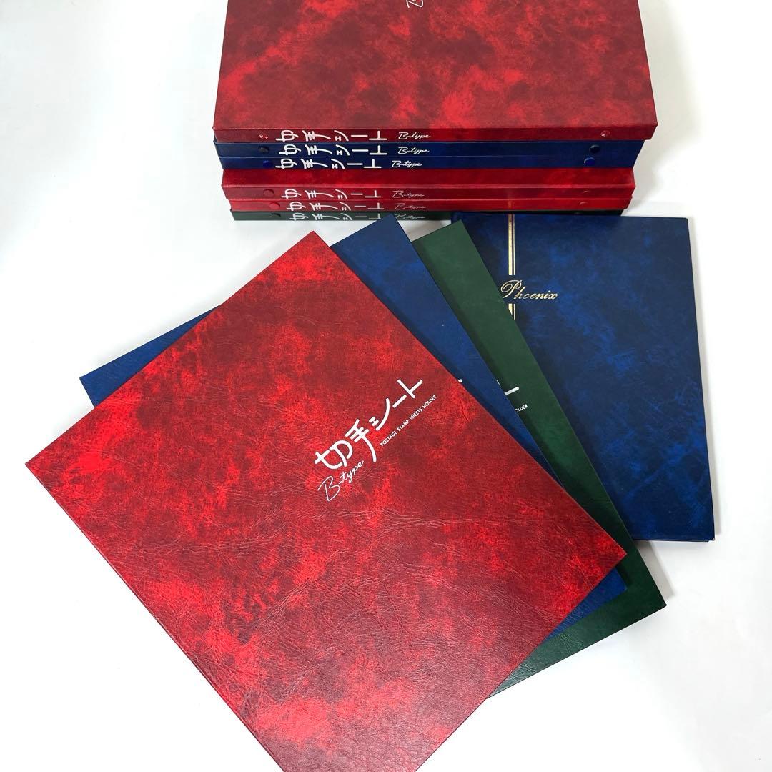 ★おまけ付★切手シートアルバム9冊+バラ切手アルバム1冊