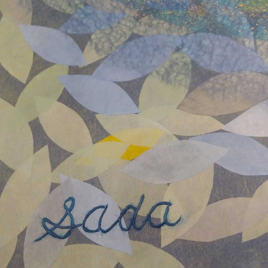 【ちぎり絵】「　動　」　(F20サイズ)　ハンドメイド　暮らしに彩りを