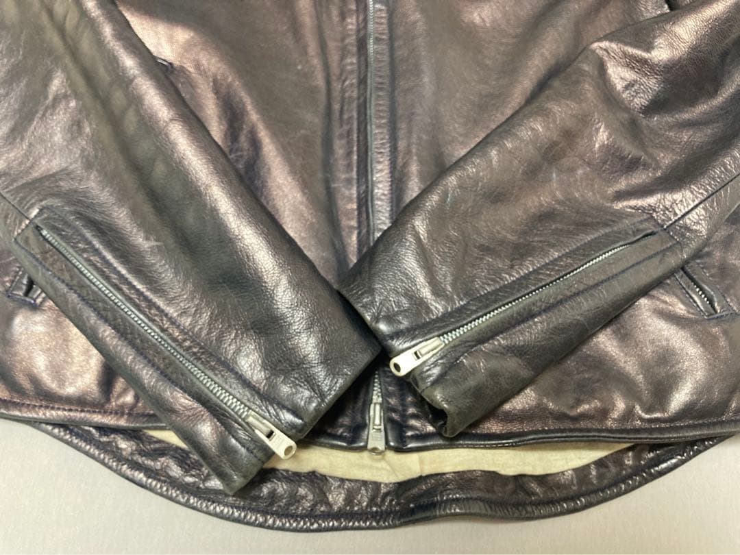 YELLOW BROS 日本製　シングルライダースジャケット