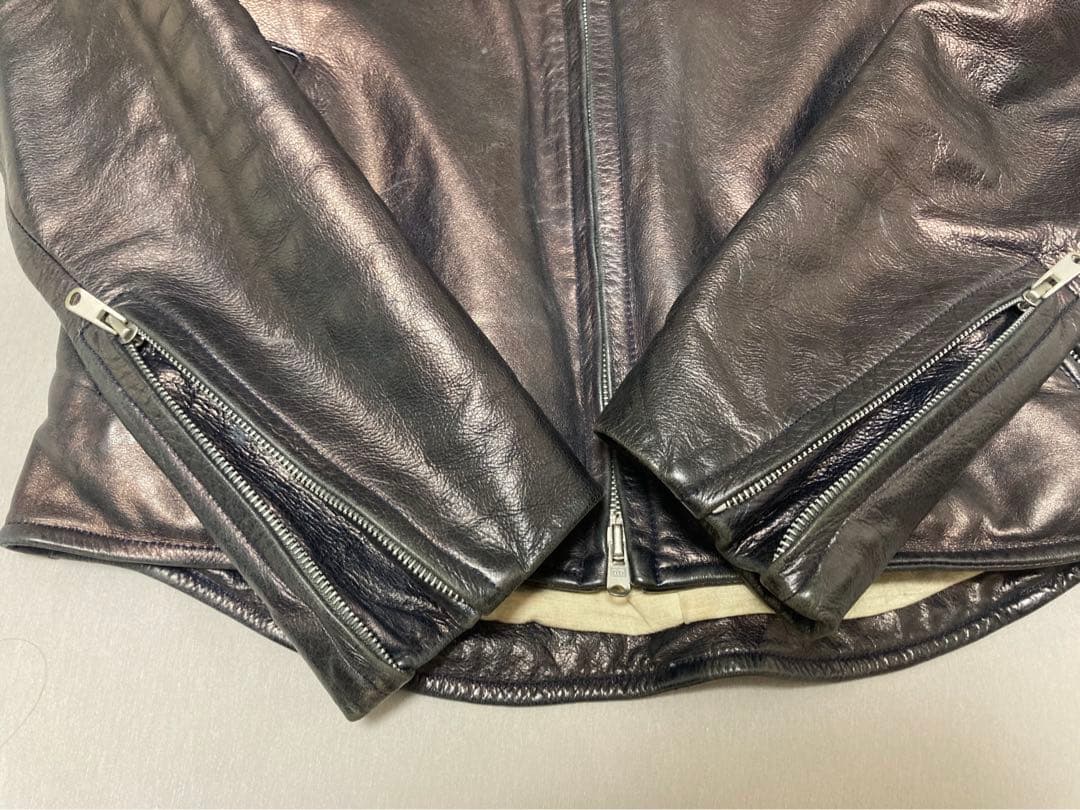 YELLOW BROS 日本製　シングルライダースジャケット