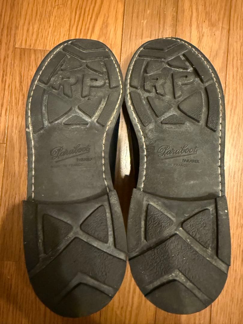 パラブーツparaboot ジャンボード　黒ブラック8.5 美品　NOIR
