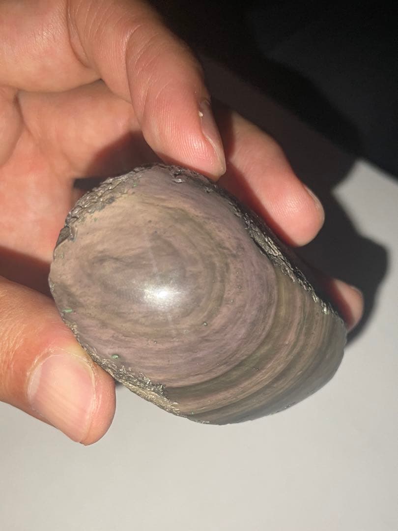 研磨品　十勝石玲瓏　ピンク、イエロー　レインボーオブシディアン