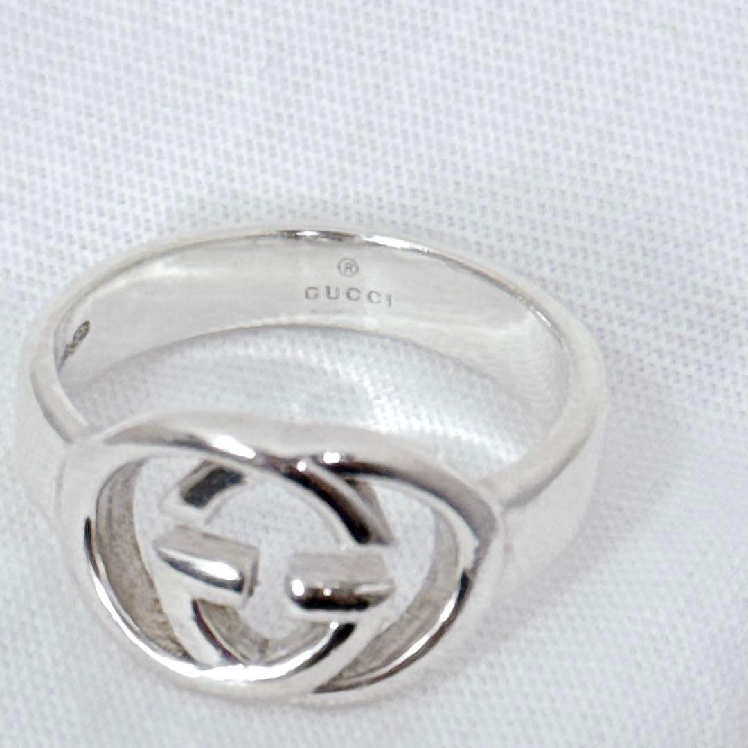 GUCCI ブリット　インターロッキング　Gロゴ　リング　スリムバンド　20号