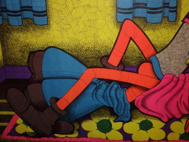 70'S★ポパイ★オリーブ★アート★ブラックライトポスター★ビンテージ★セクシー