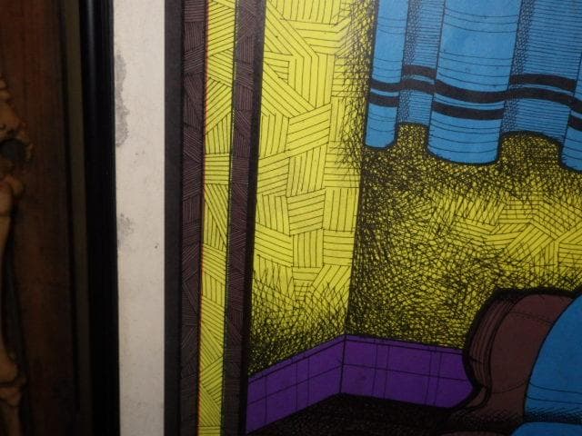 70'S★ポパイ★オリーブ★アート★ブラックライトポスター★ビンテージ★セクシー