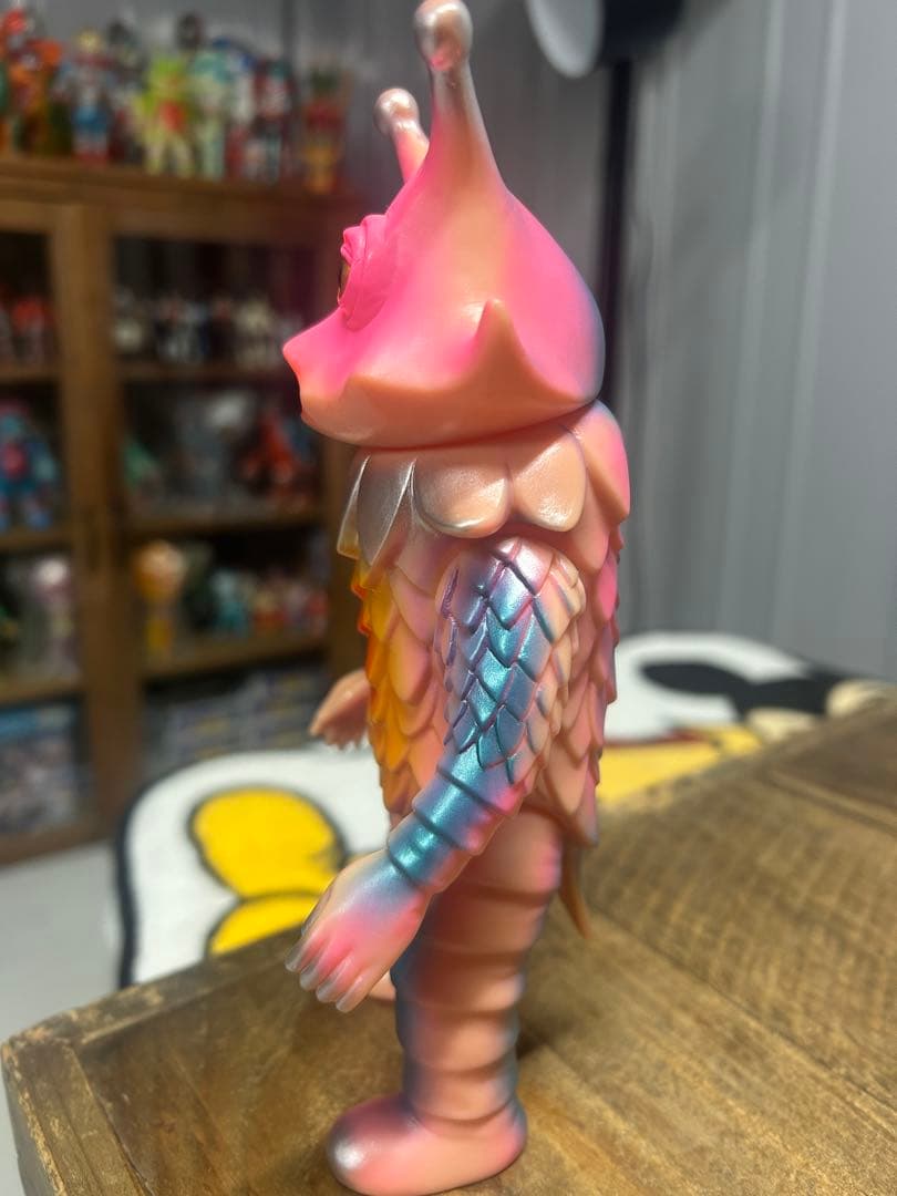 ブルマァク　ギロ星獣　フィギュア　ソフビ　ヘッダー　袋付き　ピンクカラー