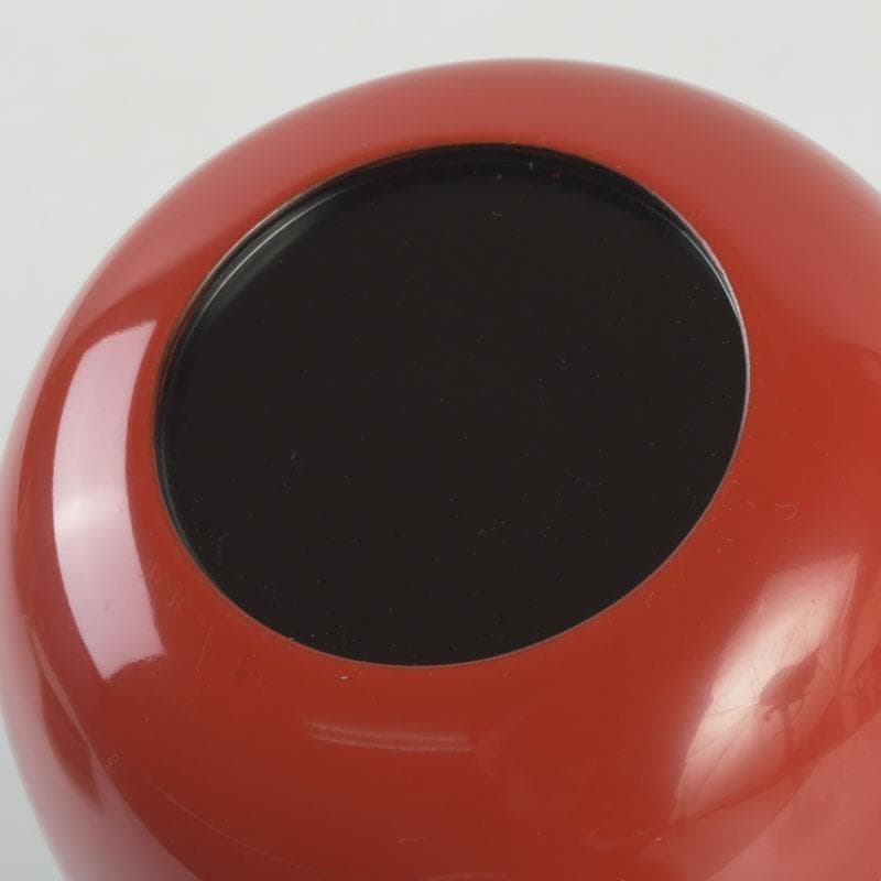 茶道具　山中塗　坂下雄峰作　水仙蒔絵　大棗　共布共箱　M　9654