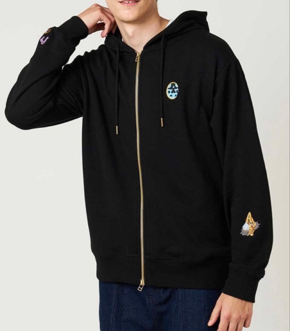 ジョジョの奇妙な冒険　グラニフ 　護衛チーム モチーフ　裏毛ジップパーカー XL