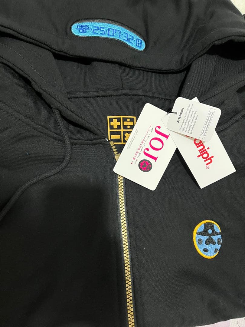 ジョジョの奇妙な冒険　グラニフ 　護衛チーム モチーフ　裏毛ジップパーカー XL