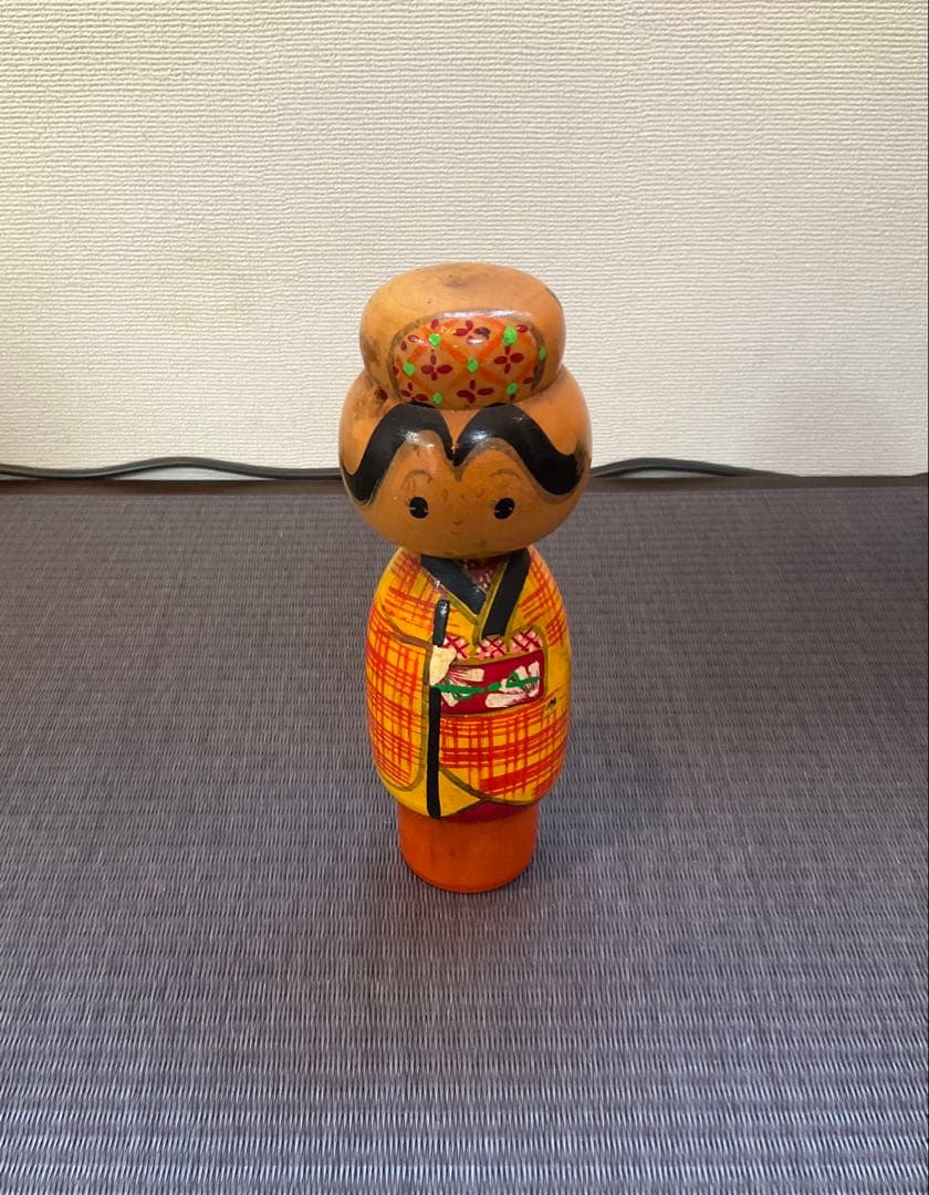 【レトロ】布袋様の一刀彫、こけし　14体【体長　約15㎝〜45㎝】