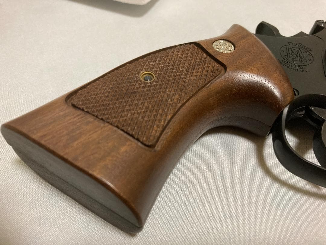 木製グリップ付 ABSモデルガン マルシン S&W M586 6インチ マグナム