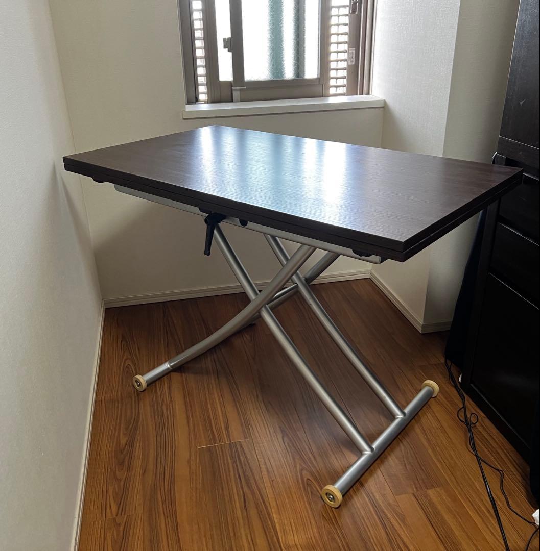伸縮テーブル　高さ調整可能