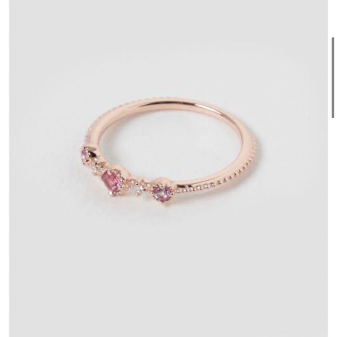 【新品未使用】ete K1OPG ピンクゴールドピンキーリング