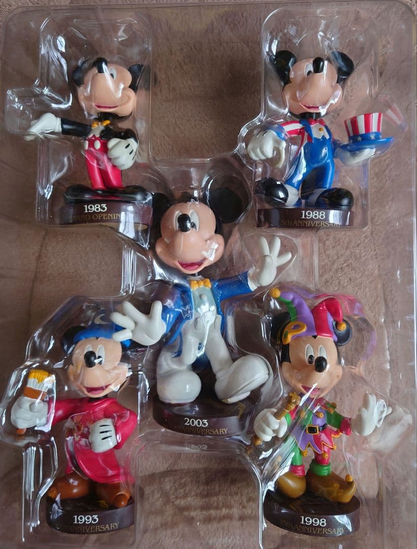 c ディズニーランド　20周年記念　ミッキー  首振りフィギュア