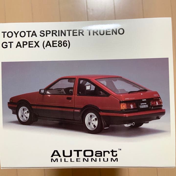 カー模型ラジコン　トヨタ　スプリンター　トレノ　GT APEX AE86 レッド