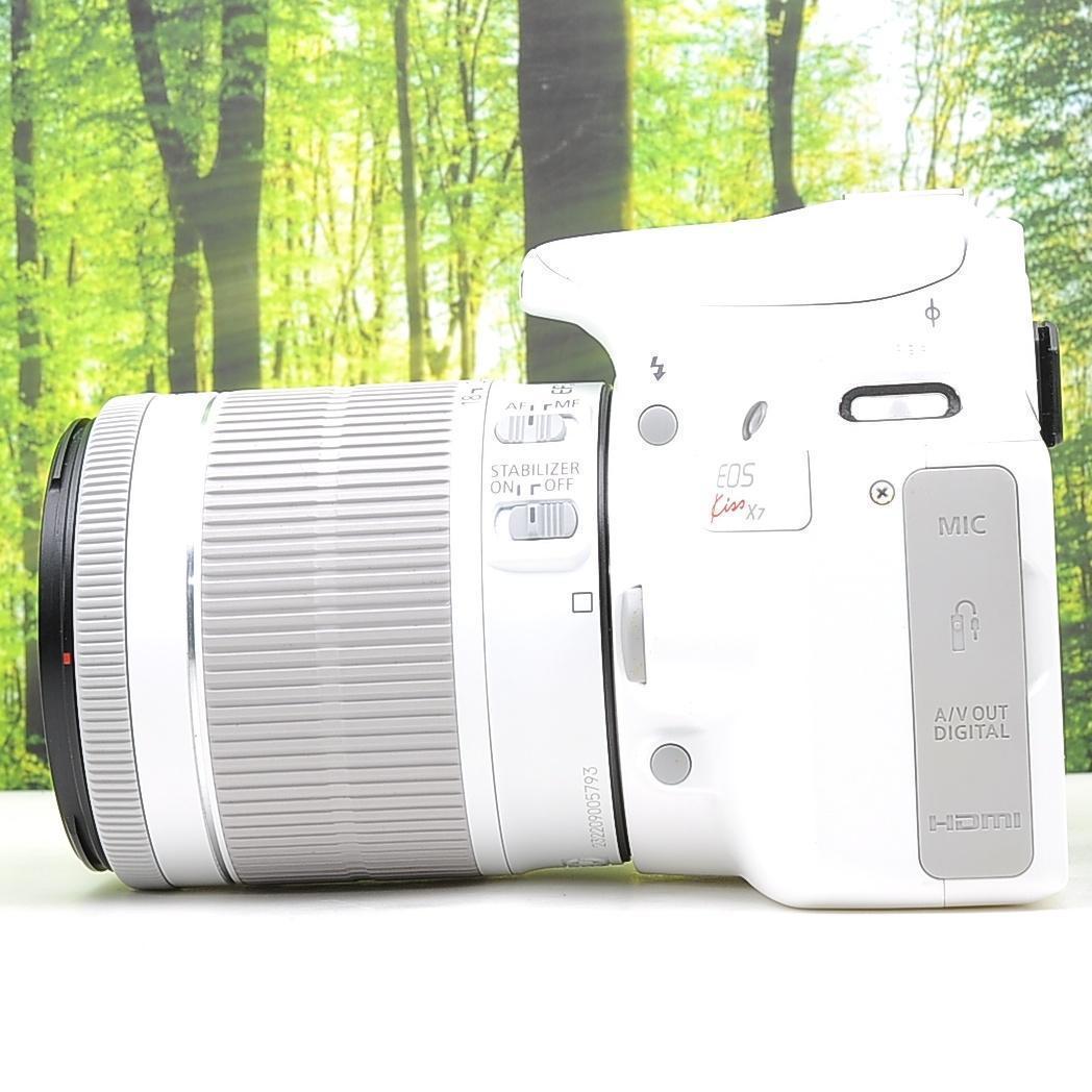 ショット数2045枚！スマホ転送セット☆Canon Kiss X7 ホワイト☆
