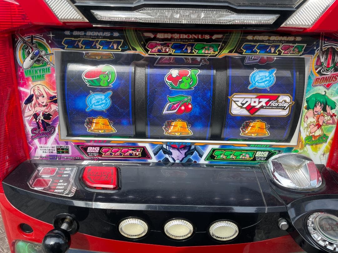 ★ パチスロ 実機 初代 マクロス F フロンティア 不要 ドア設定キー有