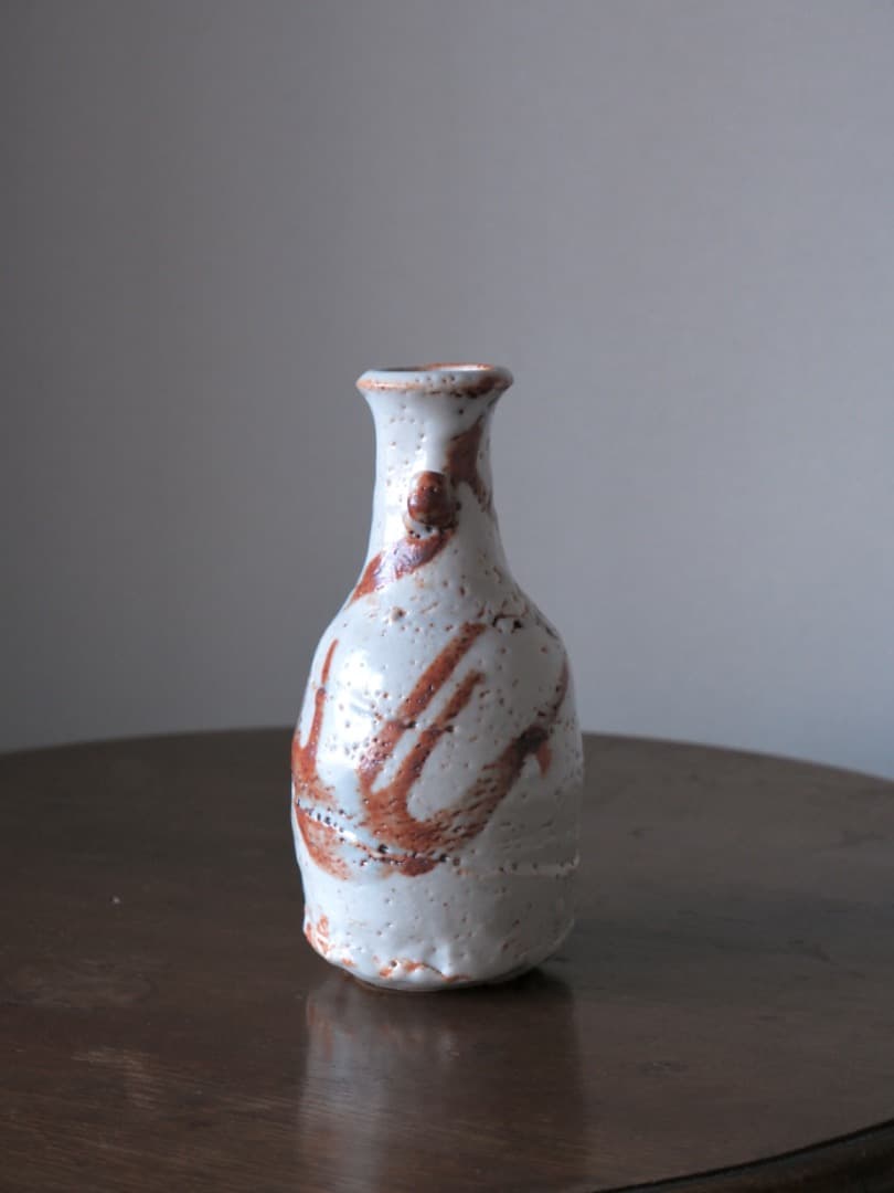 平安桐鳳　仁清　糸巻蓋置と仙山窯　安藤日出武　無形重要文化財　志野花生Q1420