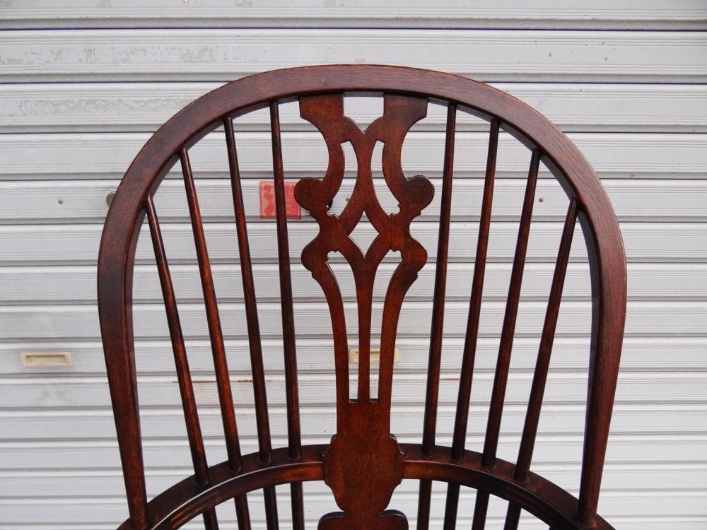 松本民芸家具　猫脚　ウインザーチェア　シール有　作者　「中」　美品