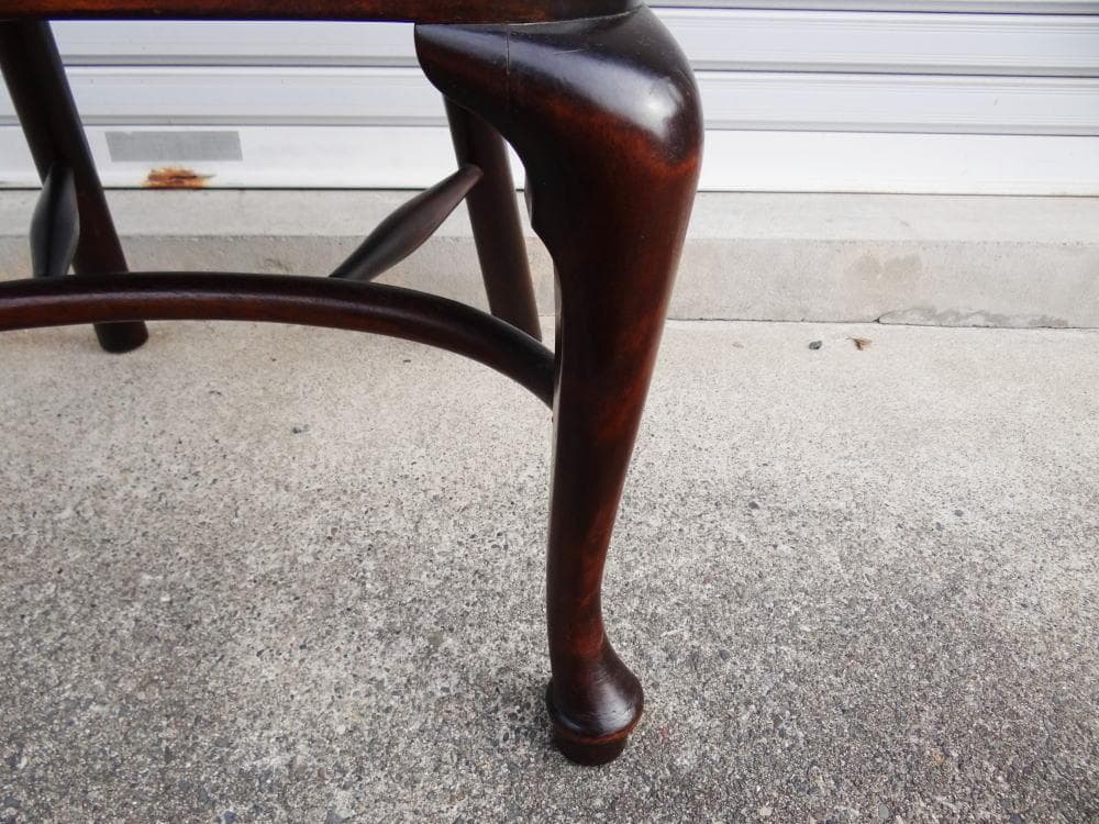 松本民芸家具　猫脚　ウインザーチェア　シール有　作者　「中」　美品