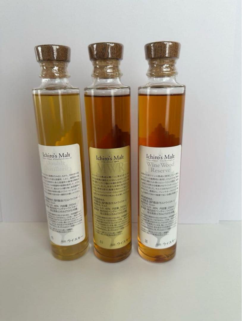 イチローズモルトリーフ ミニボトルWWR・DD・NWR 200ml 3種類各1本
