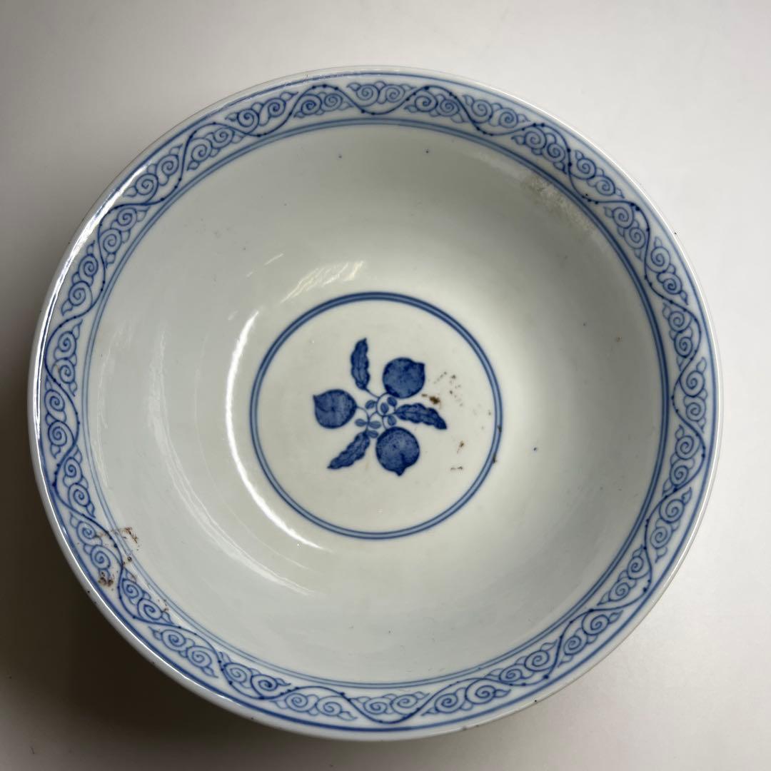 中国清時代　大清光緒年製青花鉢　口径16.3㎝　東Y8-0105☆2Fタサチ