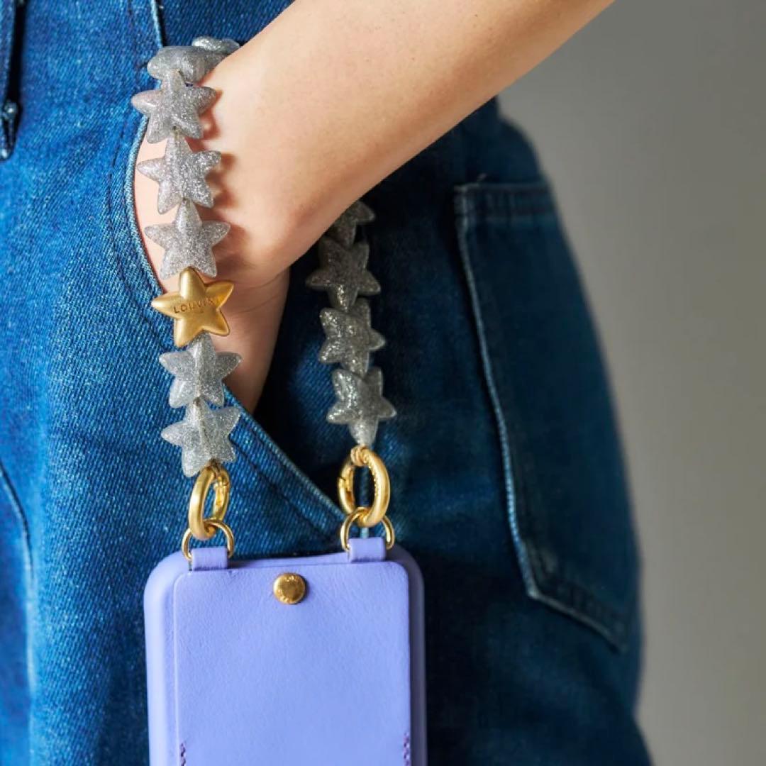 【未使用】LOUVINI PETIT ETOILE SILVERハンドストラップ