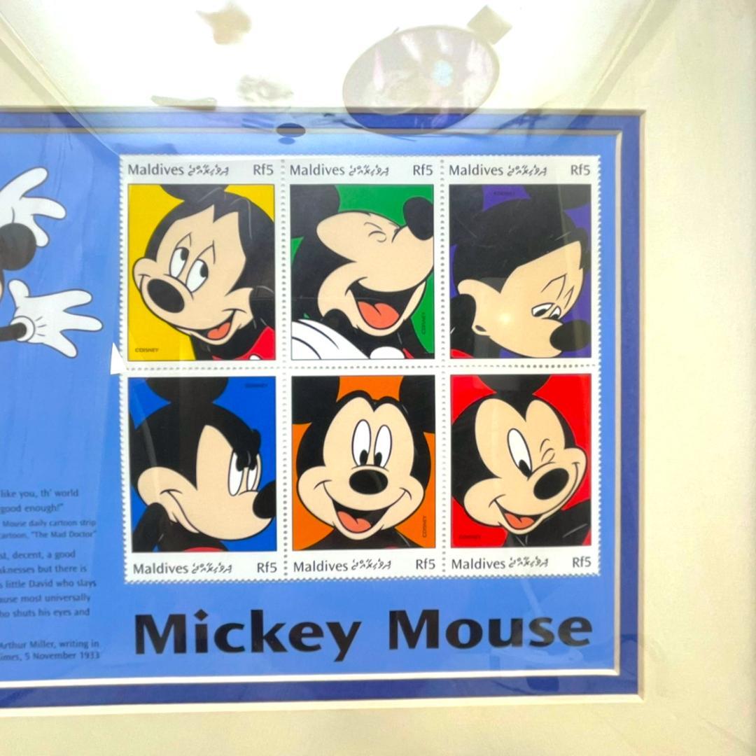 世界限定150枚 レア★ミッキーマウス 額縁★スタンプアートギャラリー