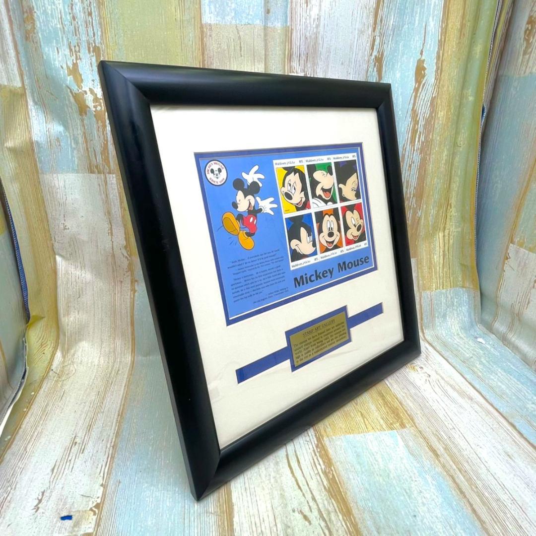世界限定150枚 レア★ミッキーマウス 額縁★スタンプアートギャラリー