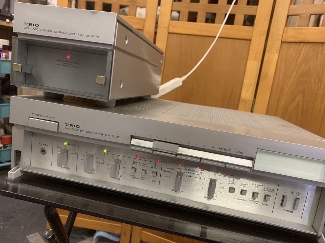 TRIO KA-1000 アンプ + KA-1000-PS 　プリメイアンプ