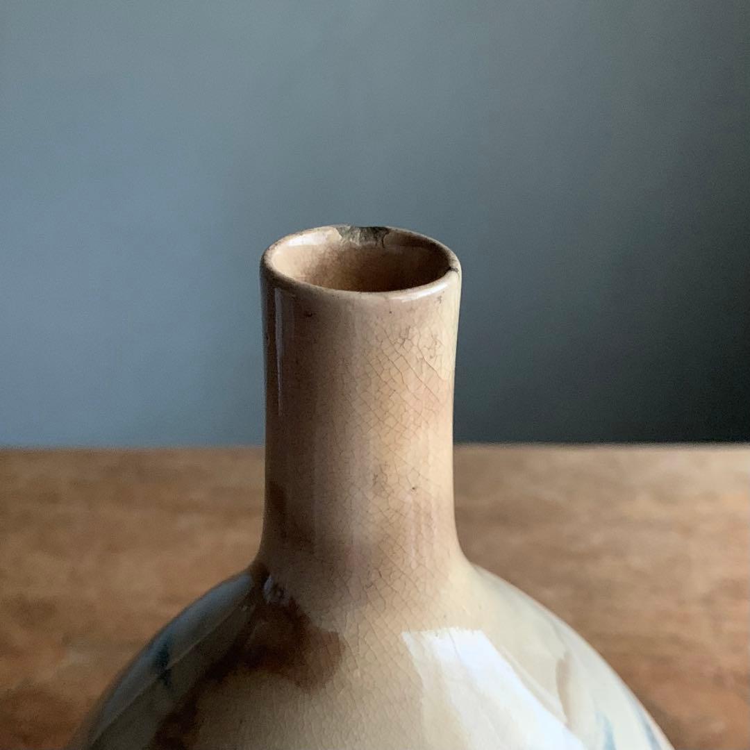 京焼 錦光山 大徳利 古美術 古道具 古清水焼 染付 酒器 アンティーク