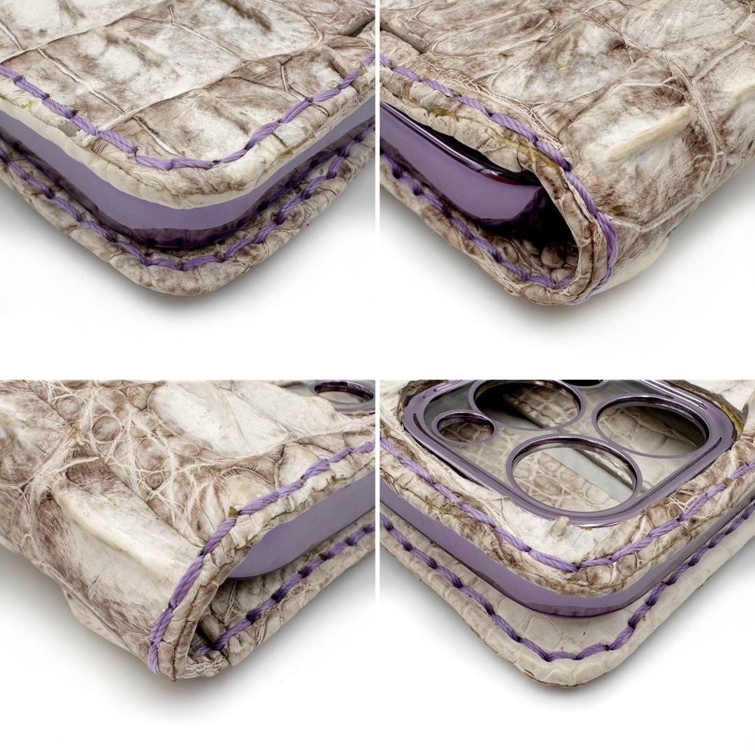 ゼルパリ ホーンバッククロコダイル ヒマラヤ iPhone 15 Pro ケース