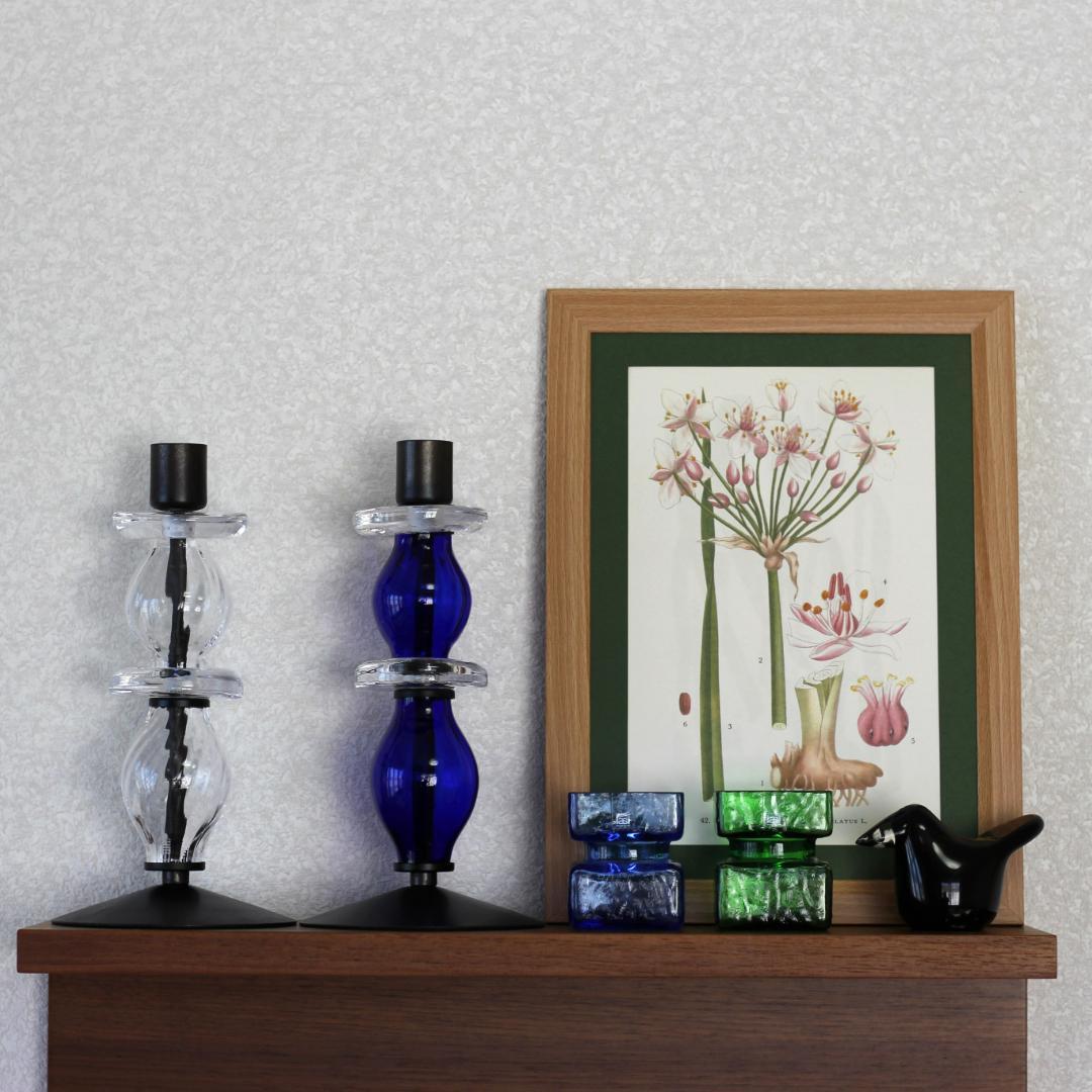 【美品・刻印】エリックホグラン　キャンドルホルダー オニオン型　2個セット