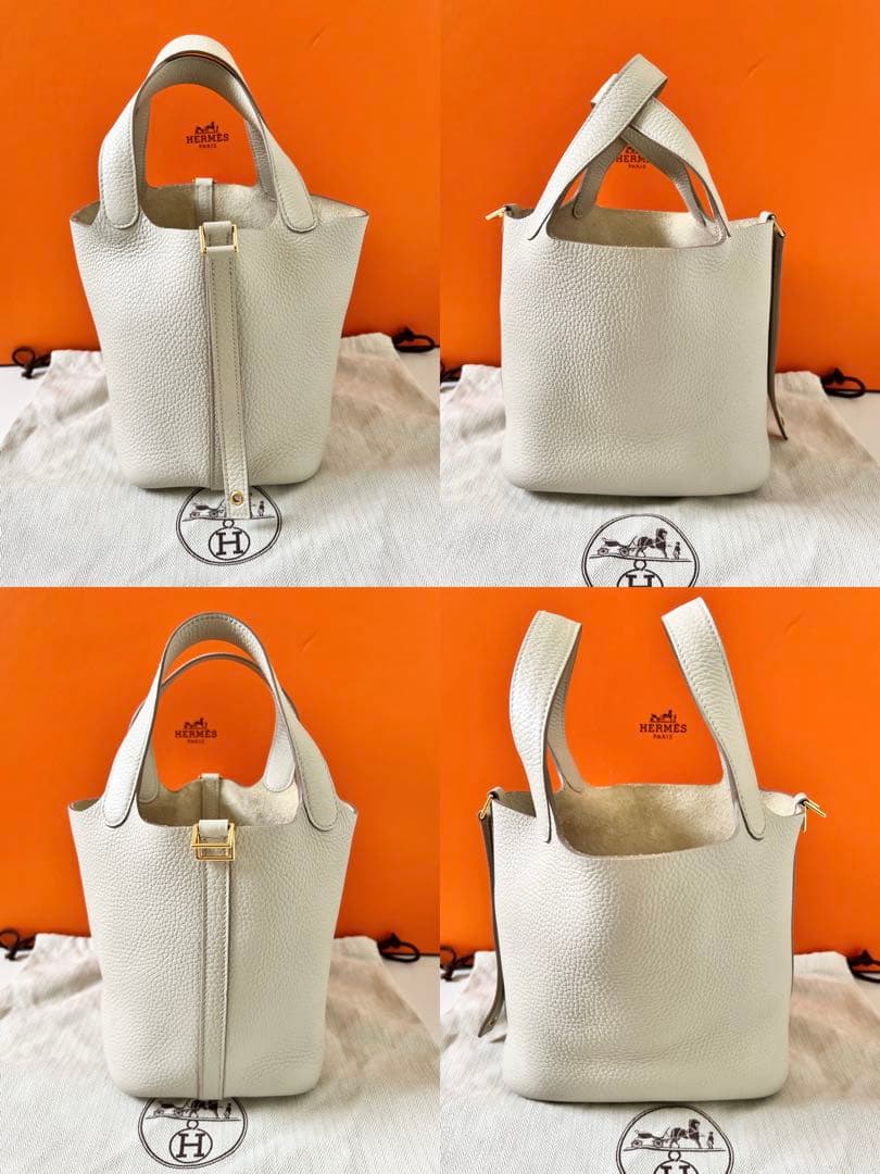 付属品完備★ エルメス ピコタンロック PM ベトン B刻印 オマケ付き