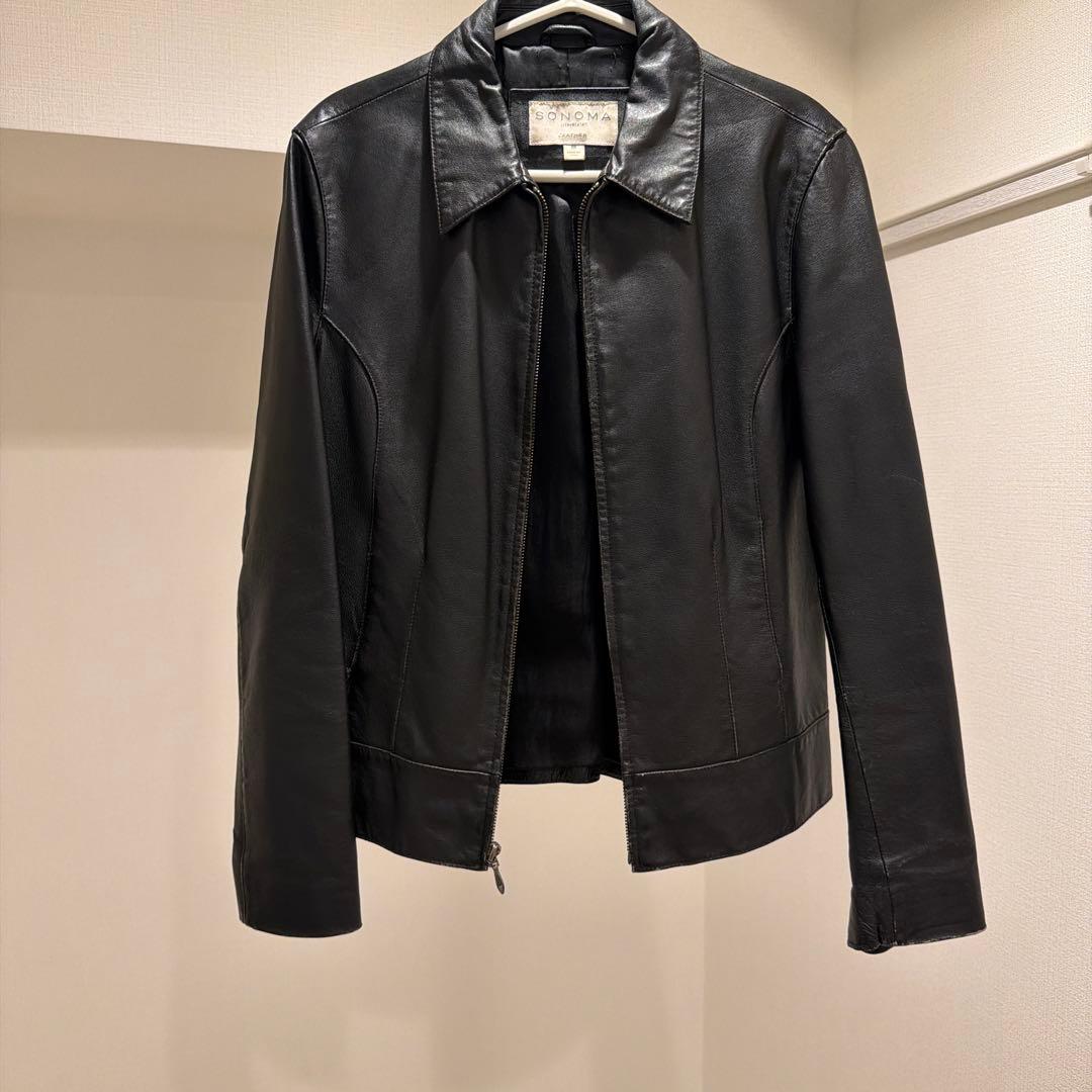 と　sonoma レザージャケット 90s ラムレザー
