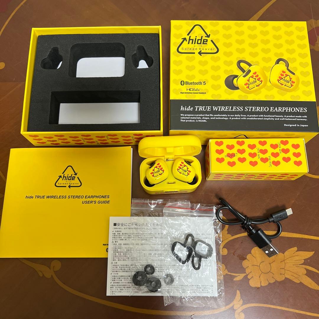 hide♡Yellow Heart ワイヤレスイヤホン　数量限定