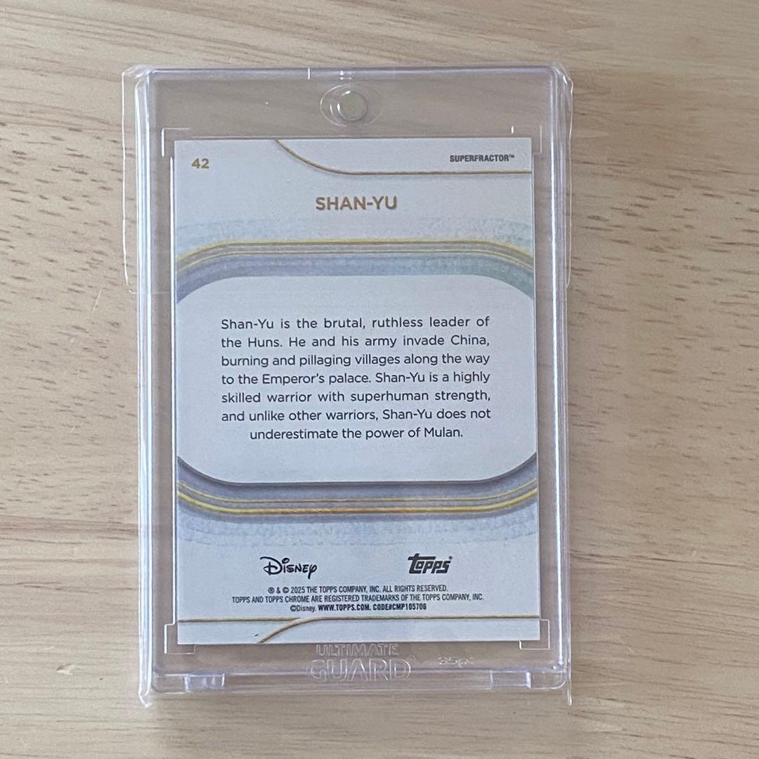 その他 topps Disney Chrome ShanYu Superfractor