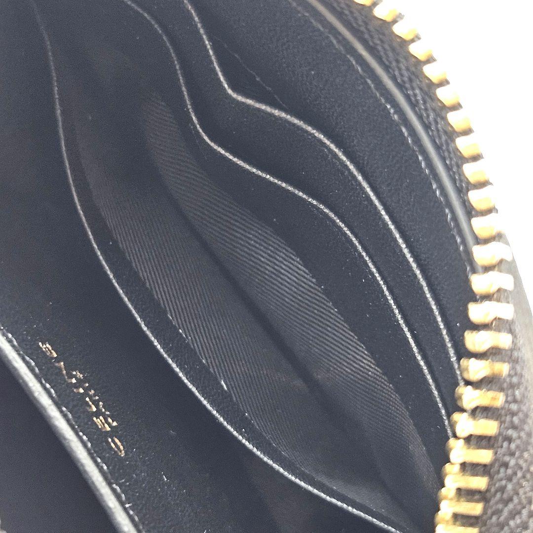CELINE セリーヌ コンパクトジップウォレット トリオンフ 黒 小銭入れ