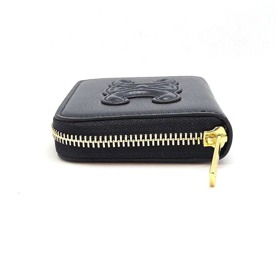 CELINE セリーヌ コンパクトジップウォレット トリオンフ 黒 小銭入れ