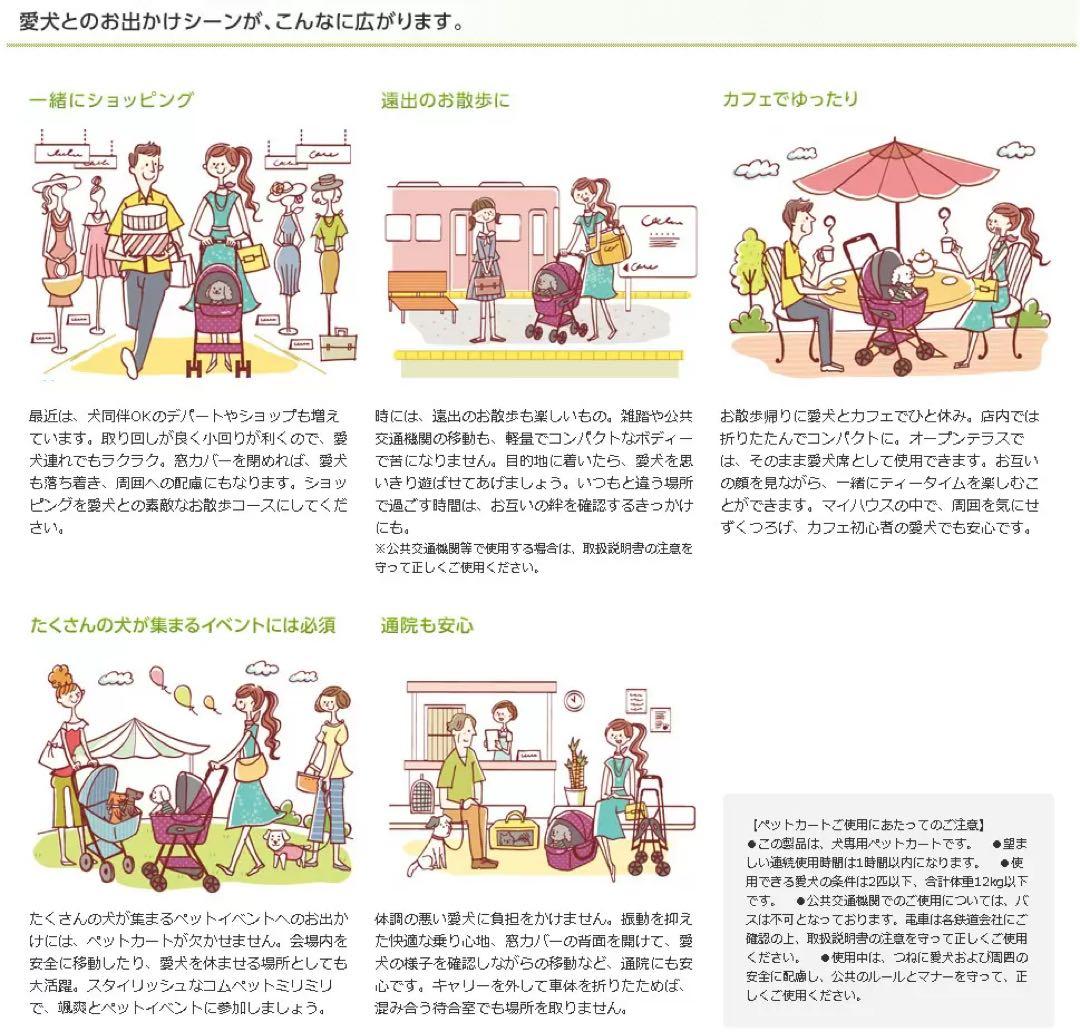 Compet ペットカート　ミリミリ　mili mili ルビードット　最安値