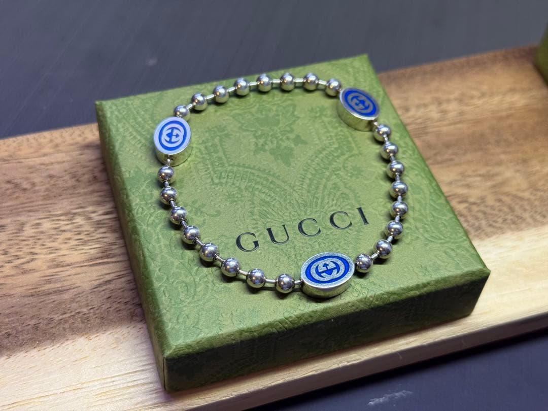 グッチ　GUCCI ブレスレット　インターロッキング　ボールチェーン G