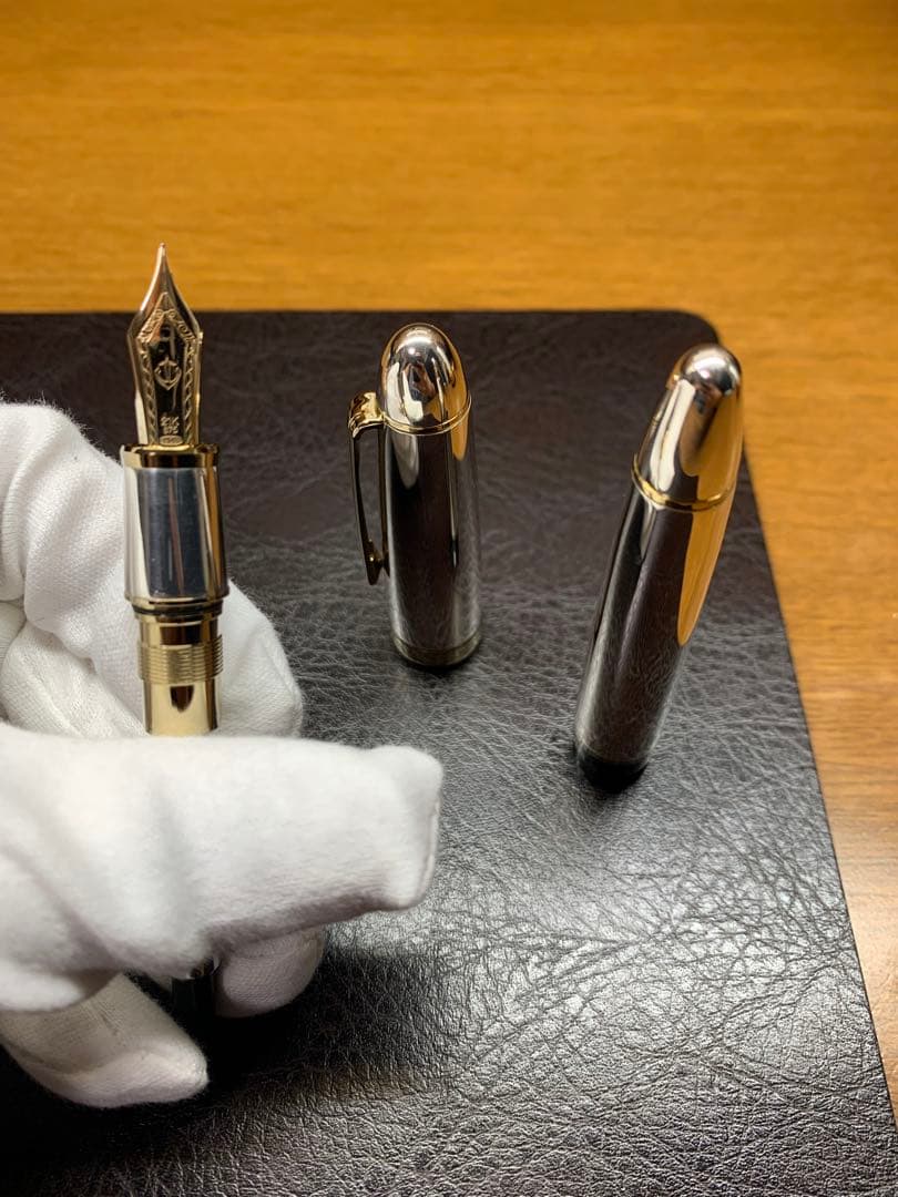 Sailor セーラー 万年筆 21K金ペン先 純銀軸 プロフィット21