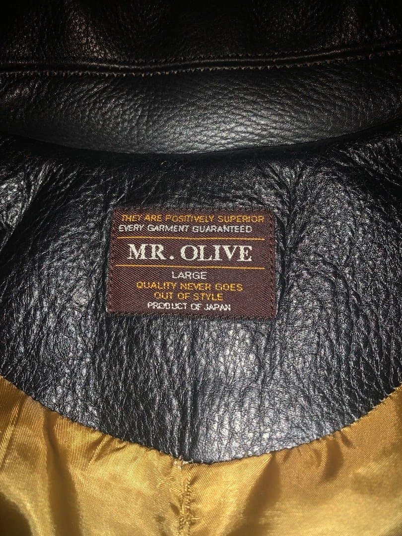 MR. OLIVE シングルライダースジャケット L