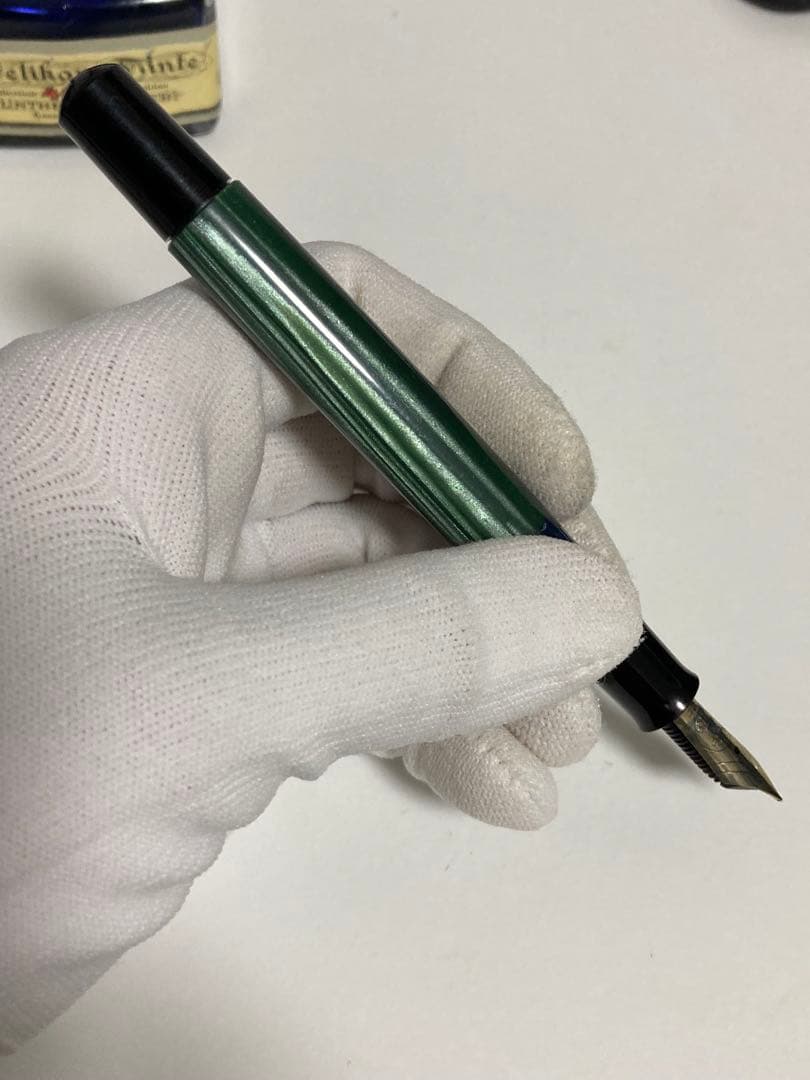 d*2様 Pelican ペリカン　万年筆と青インクセット