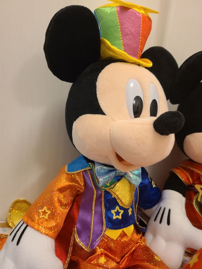 ディズニー 40周年　ぬいぐるみ　ミッキー　ミニー　ハーモニーインカラー