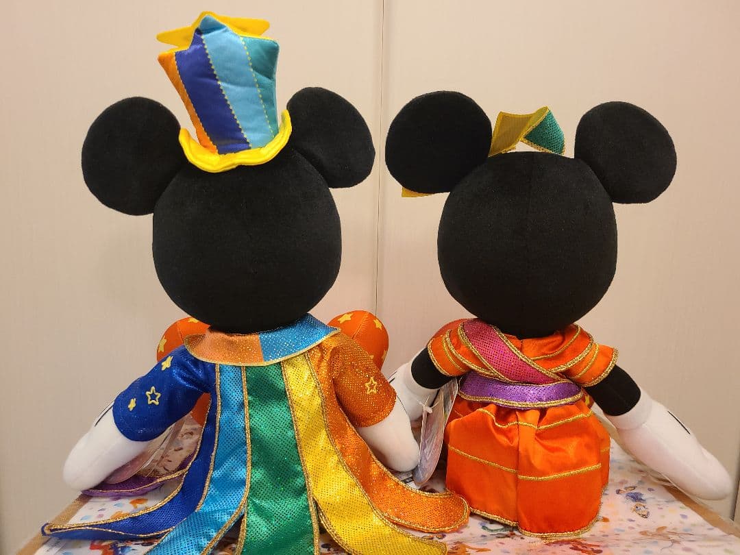 ディズニー 40周年　ぬいぐるみ　ミッキー　ミニー　ハーモニーインカラー