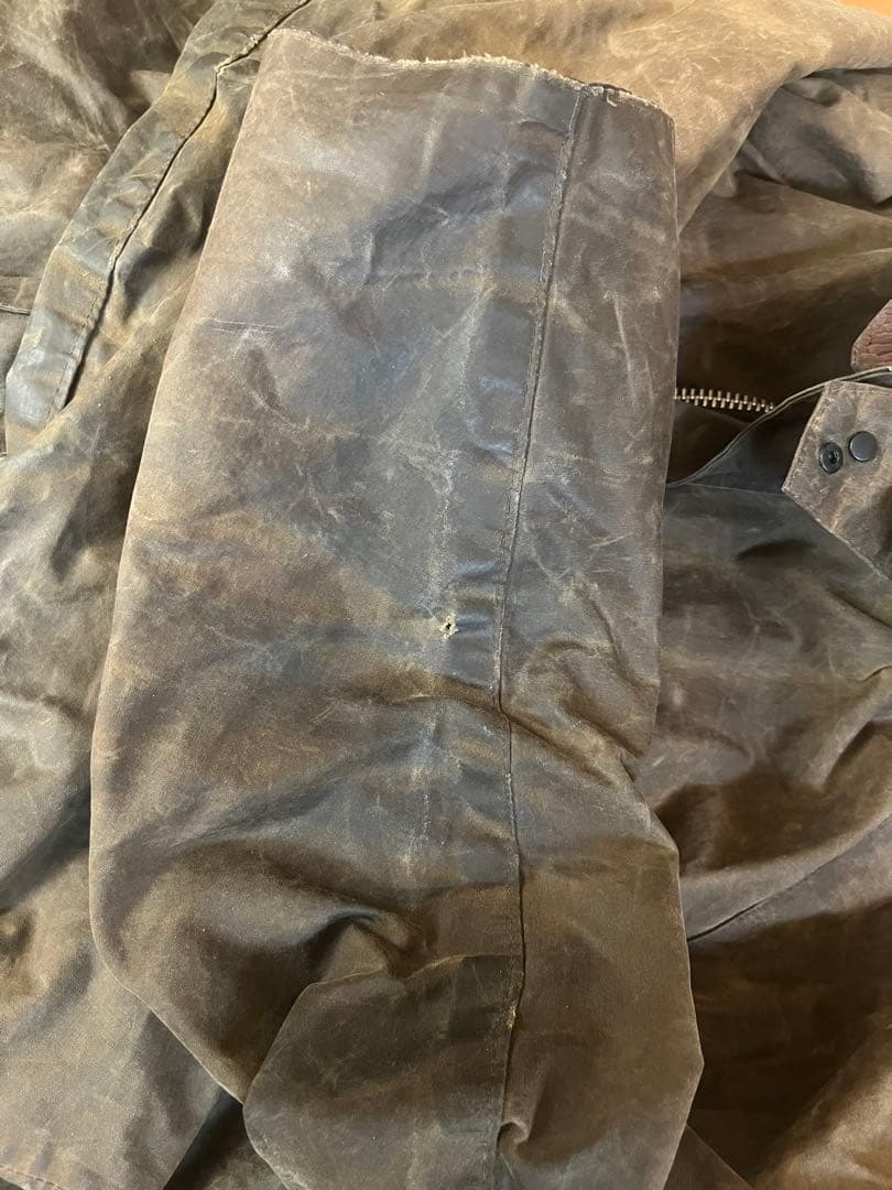 m*c様 バブアー ソルウェイジッパー　barbour ダメージあり