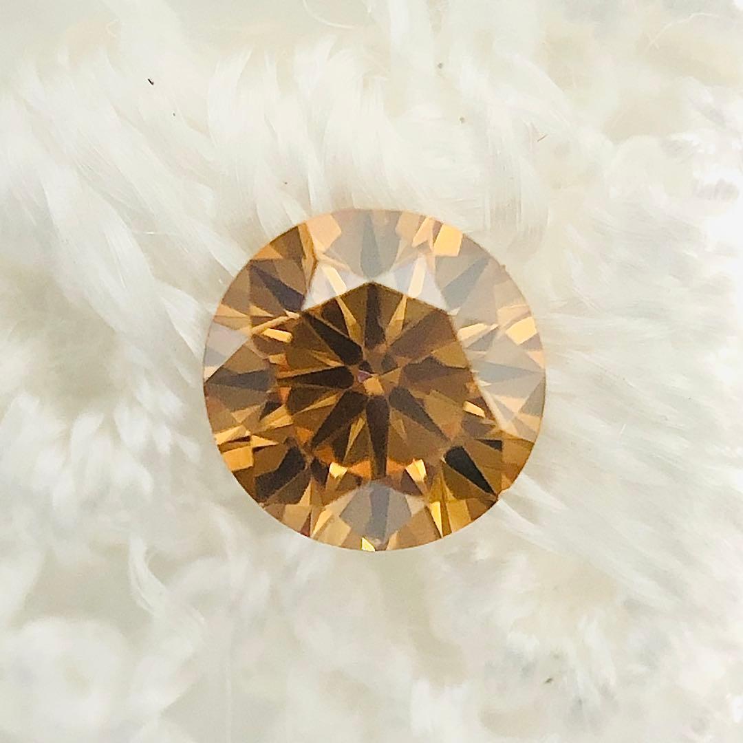 アクセサリー 0.162ct F.D.Brownish Yellow Orange SI-2