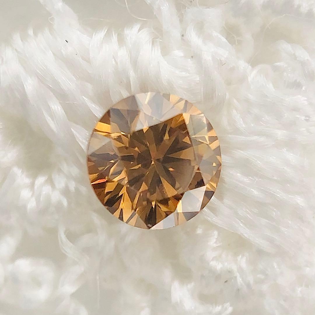 アクセサリー 0.162ct F.D.Brownish Yellow Orange SI-2